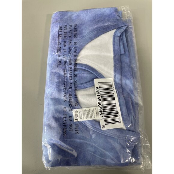 Fit 4 All by Carrie Wightman Tye Dye Teardrop Back Pullover Size XS Twilight NEW - Picture 3 of 6
